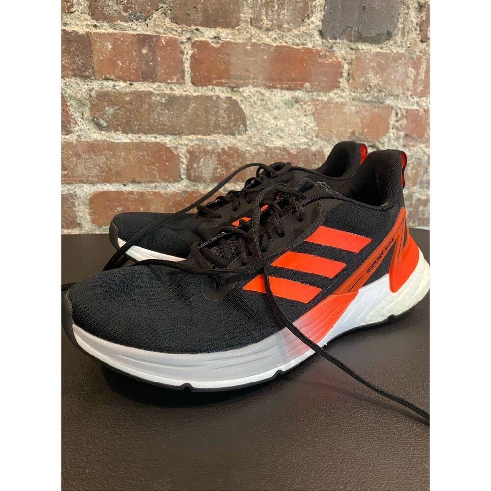 Adidas Mens Response Super Running Shoes Black Red FZ1975 Low Top Lace Up Men’s - Picture 2 of 11